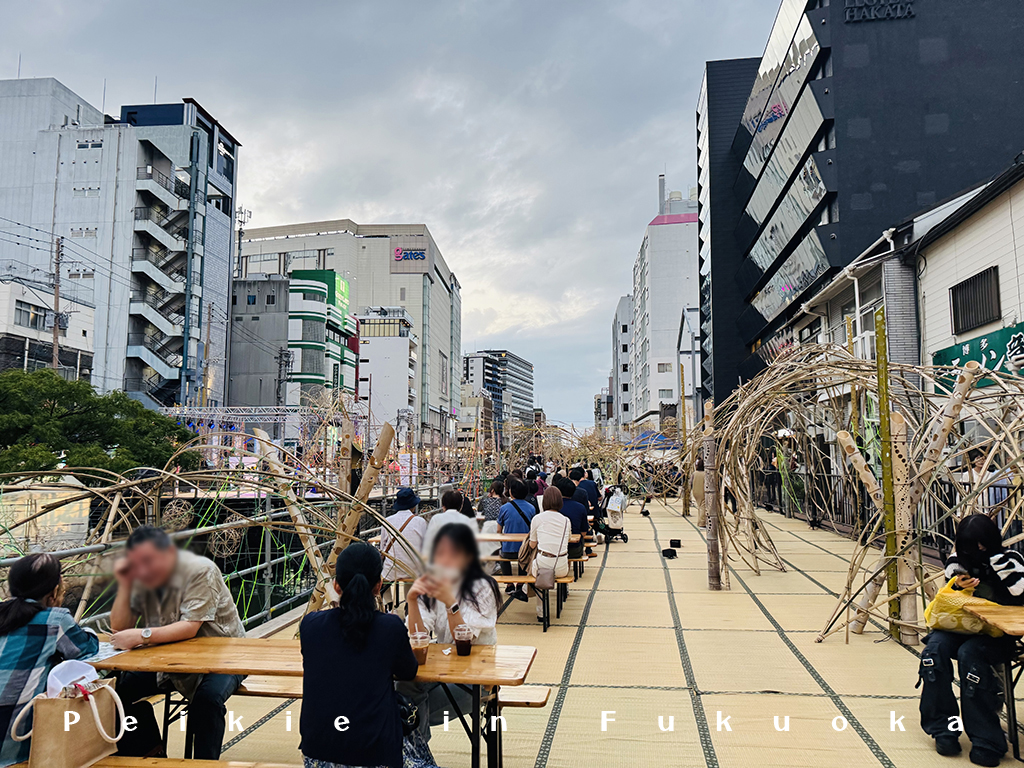 秋祭博多川竹燈籠燈光秀
