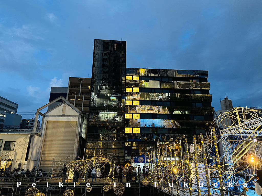 秋祭博多川竹燈籠燈光秀