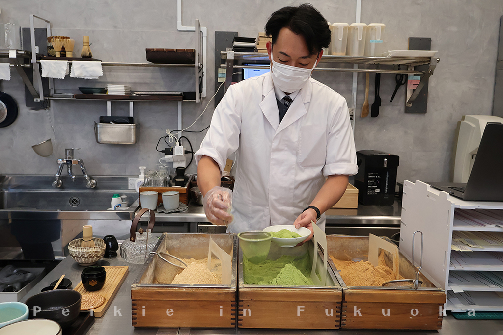 博多甜點蕨餅、現烤糰子、抹茶（風の矢）風之矢