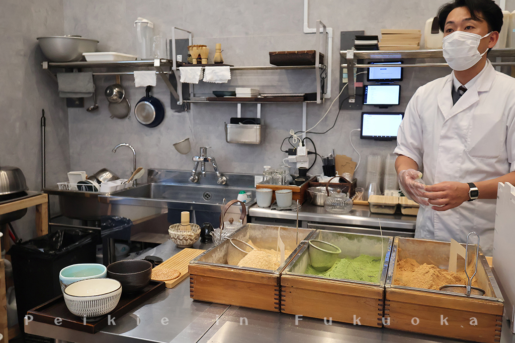 博多甜點蕨餅、現烤糰子、抹茶（風の矢）風之矢