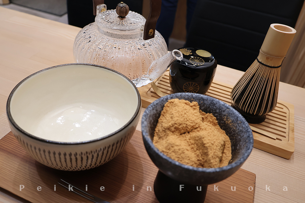 博多甜點蕨餅、現烤糰子、抹茶（風の矢）風之矢