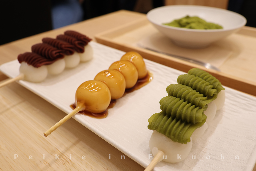 博多甜點蕨餅、現烤糰子、抹茶（風の矢）風之矢