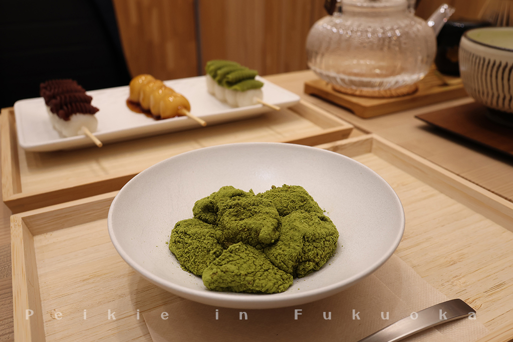 博多甜點蕨餅、現烤糰子、抹茶（風の矢）風之矢