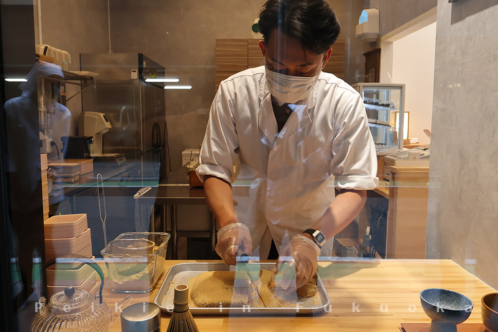 博多甜點蕨餅、現烤糰子、抹茶（風の矢）風之矢