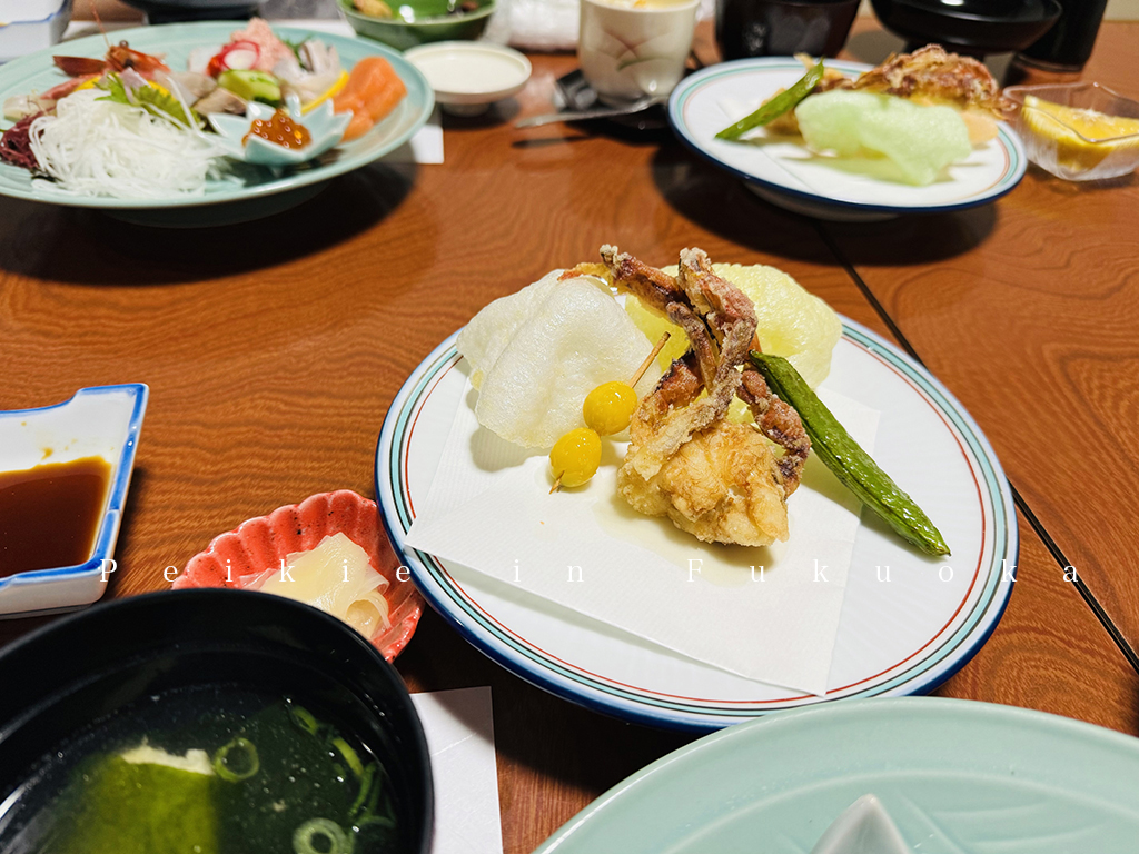 佐賀太良町平浜荘晚餐