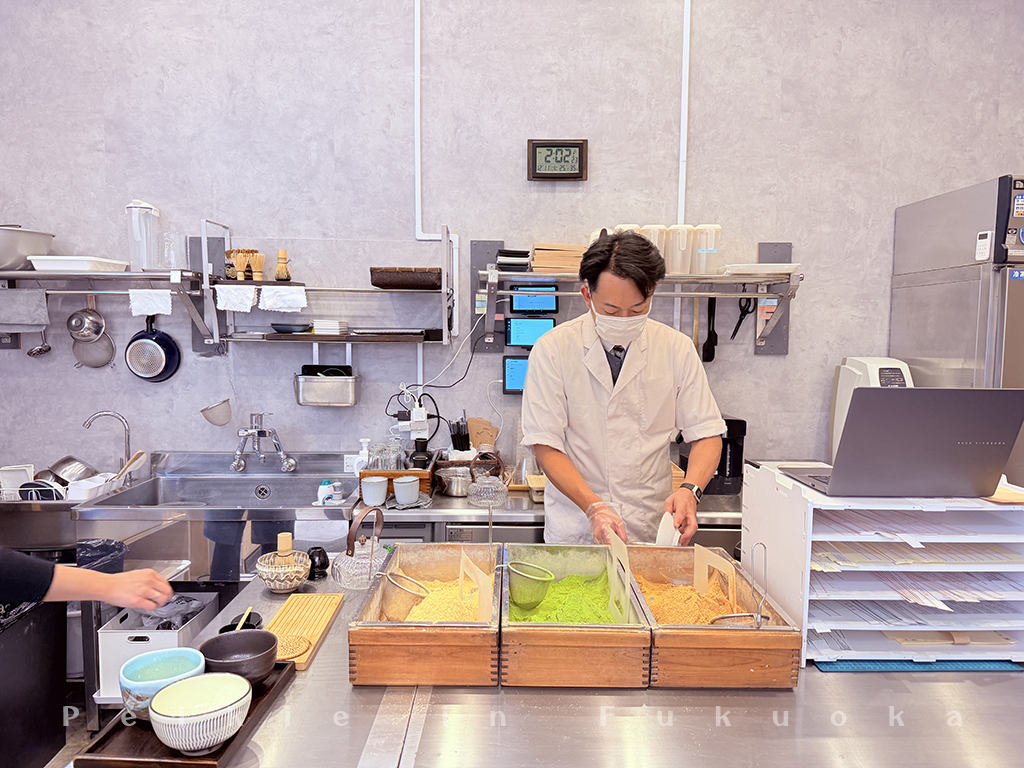 博多甜點蕨餅、現烤糰子、抹茶（風の矢）風之矢